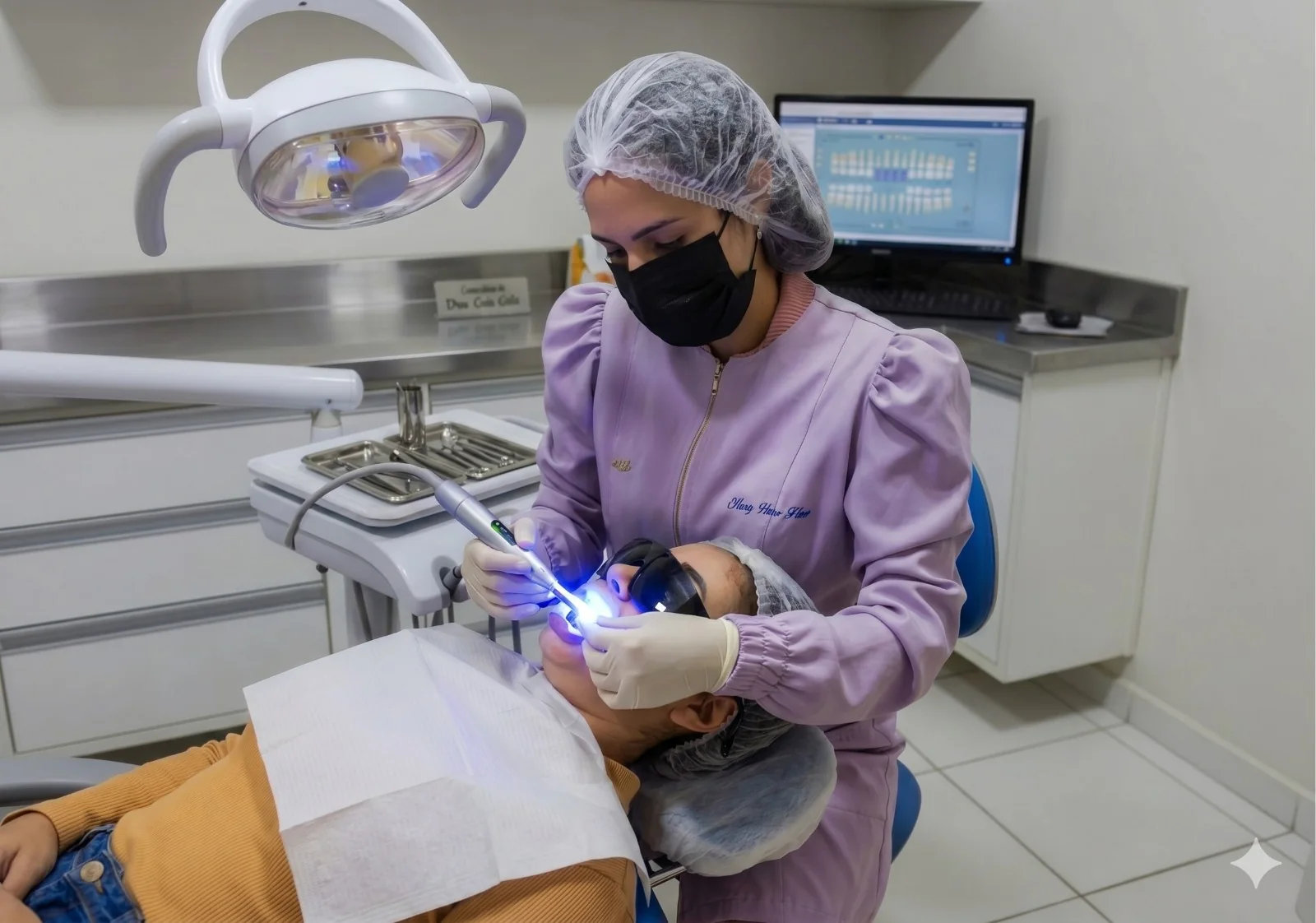Atendimento clínico na Pinho Odontologia